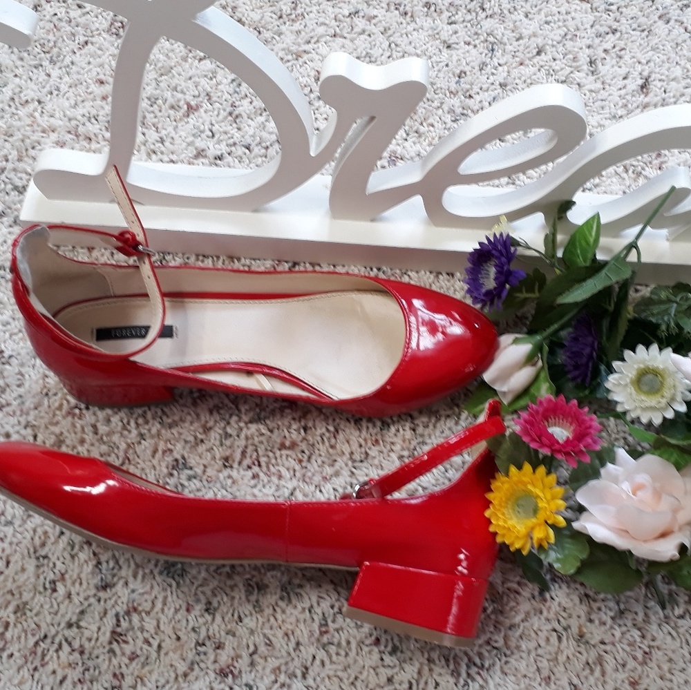 Cute Red Forever 21 Women Shoes